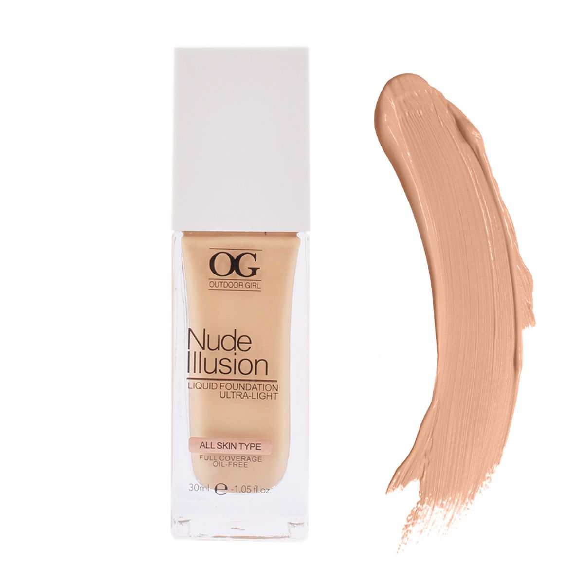 OG Nude Illusion 803 Natural Beige Liquid Foundation